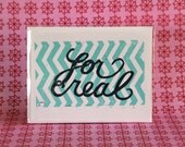 three-pack of for real cards