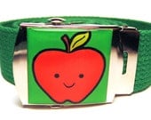 Happy Apple Canvas Belt
