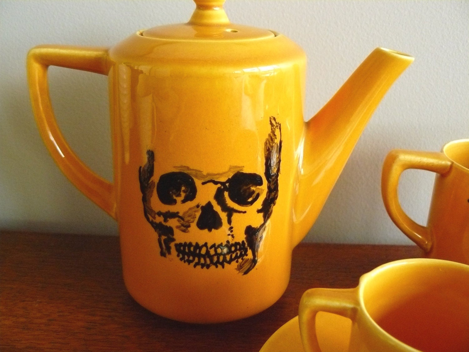 Skull Zombie Witch espresso coffee set