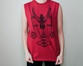 Tibetan Necklace Red Muscle Tee