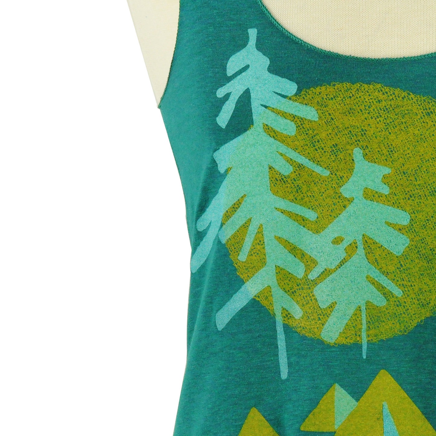 Backcountry Screenprinted Tri Blend Tank, Evergreen Color