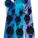 Night Owl necktie. Wise owl men's tie. Navy screen print. Choose standard or narrow vegan-safe microfiber.