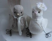 Custom Wedding cake topper - Bird cake topper - Wedding Love birds cake topper - Rustic - Modern - Shabby Chic - Custom Order
