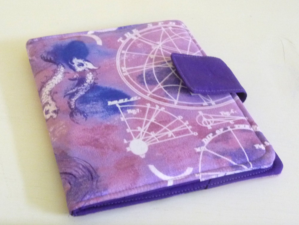 Pisces Zodiac Sign iPad, Kindle, Nook, Kobo Cover, Made to order, Purple