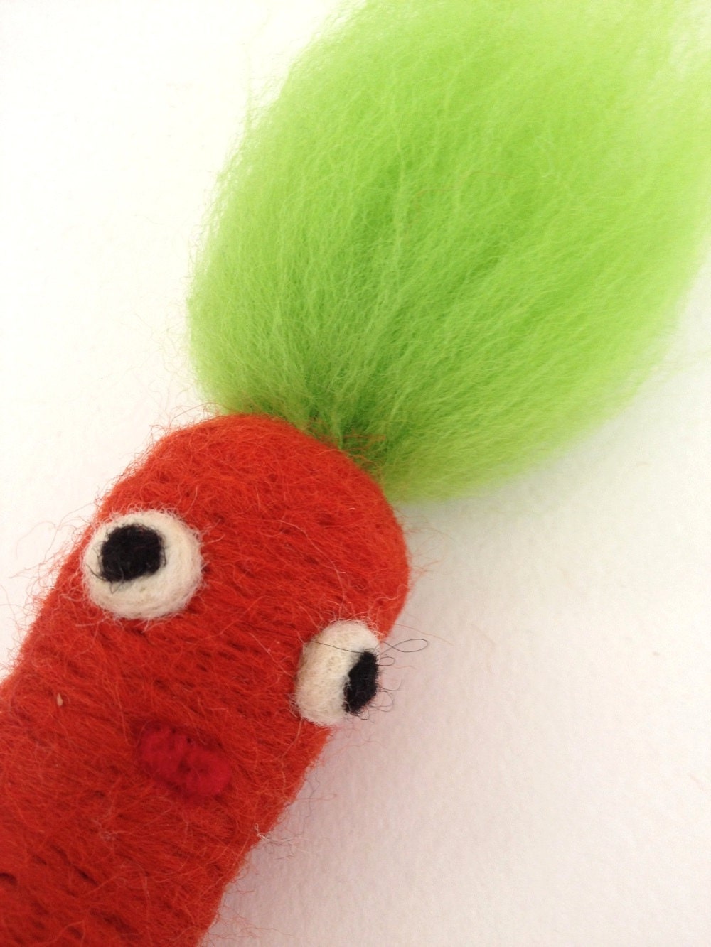 Needle Felt Play Food - Easter Basket Toy Decoration - Felt Carrot