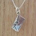 Love Note Charm - Sterling Silver - Silver Letter Charm - Love Letter Charm