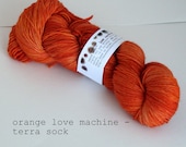 orange love machine - terra sock (in stock)