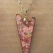 fUnKy roMaNtic reD fLoRaL heArt neCkLaCe