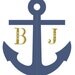 Personalized Treat Bag Wedding Stickers - Nautical-Anchor - Favors, Buffets, Packaging