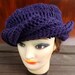Crochet Hat Women Hat - SAMANTHA Fashion Turban - Cotton Turban - Cotton Sun Hat - Womens Turban Hat in Purple - Mad Hatter Hat