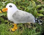 Gull bird Embroidered Felt Ornament Home Decor