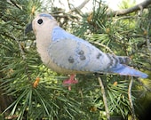 Mourning Dove Bird Felt Ornament Home Decor