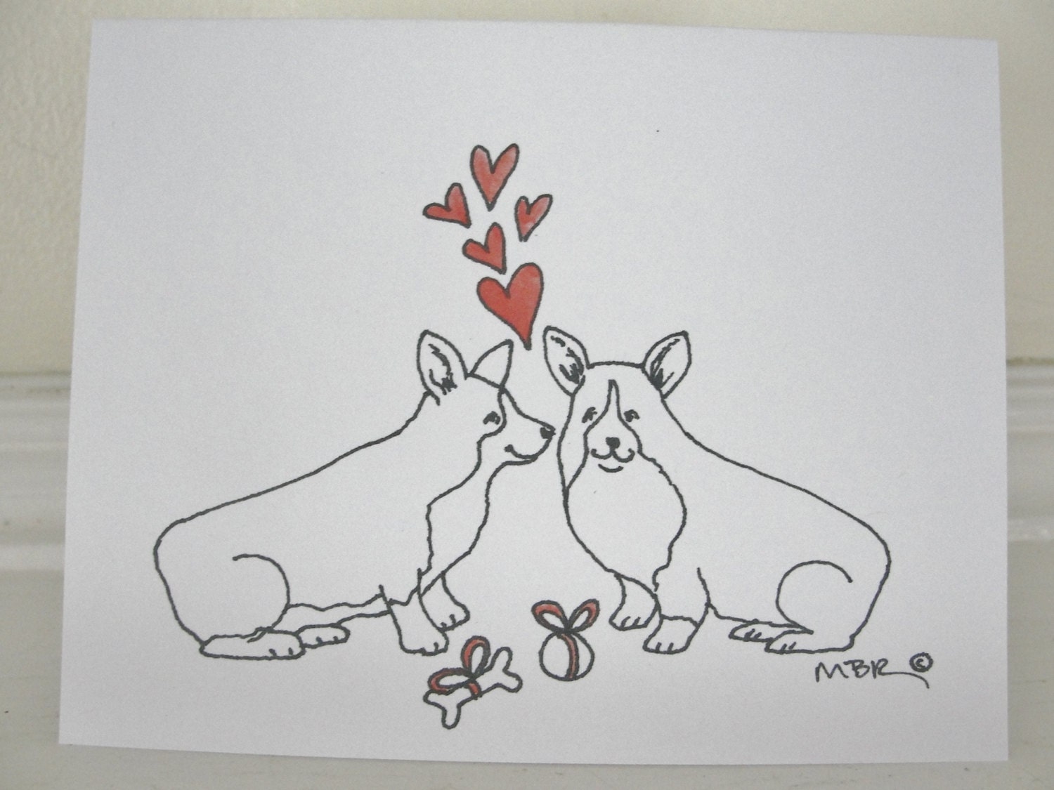Anniversary Card Corgi Love Card Cute Welsh Pembroke Corgi Birthday Card Corgi Wedding