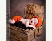 SALE Take Home NeWBORN Baby Boy Girl HaT DiAper CoVer Set Photo PRoPs Unigender HaRvest PUMPKiN ORaNge WoodLand Elf Cap PiCk CoLor Knit to