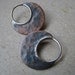 sale irregular small copper blade hoop modern tribal industrial earrings