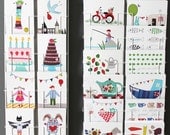 Set of 12  postcards - mix and match