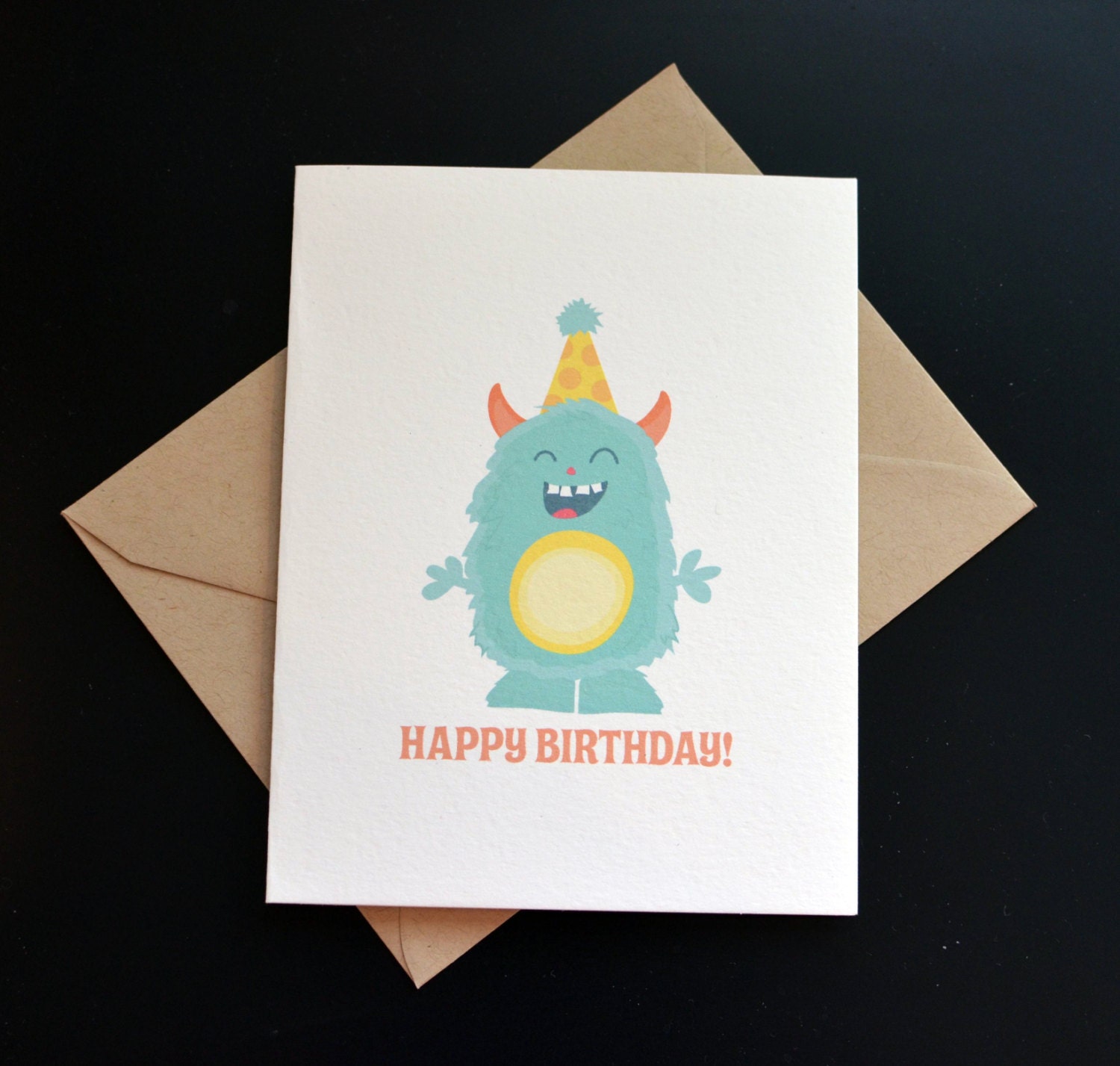 Greeting Card: Monster Happy Birthday