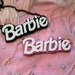 Barbie Acrylic Necklace in Black or Pink