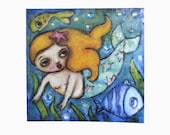 art print, 'Little Mermaid', print from my original painting,open editon