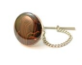 Brown Circuit Tie Tack Recycled Computer Accessories Tie Pin Fathers Day Gift