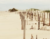 Polaroid Inspired Beach Sepia, Brown OBX 8x10 Modern Wall Decor, Office Decor,