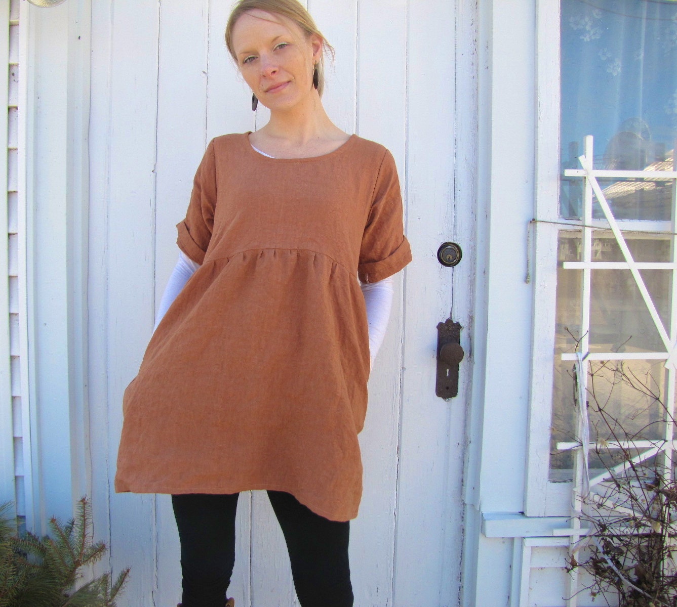 Organic Linen Backyard Tunic