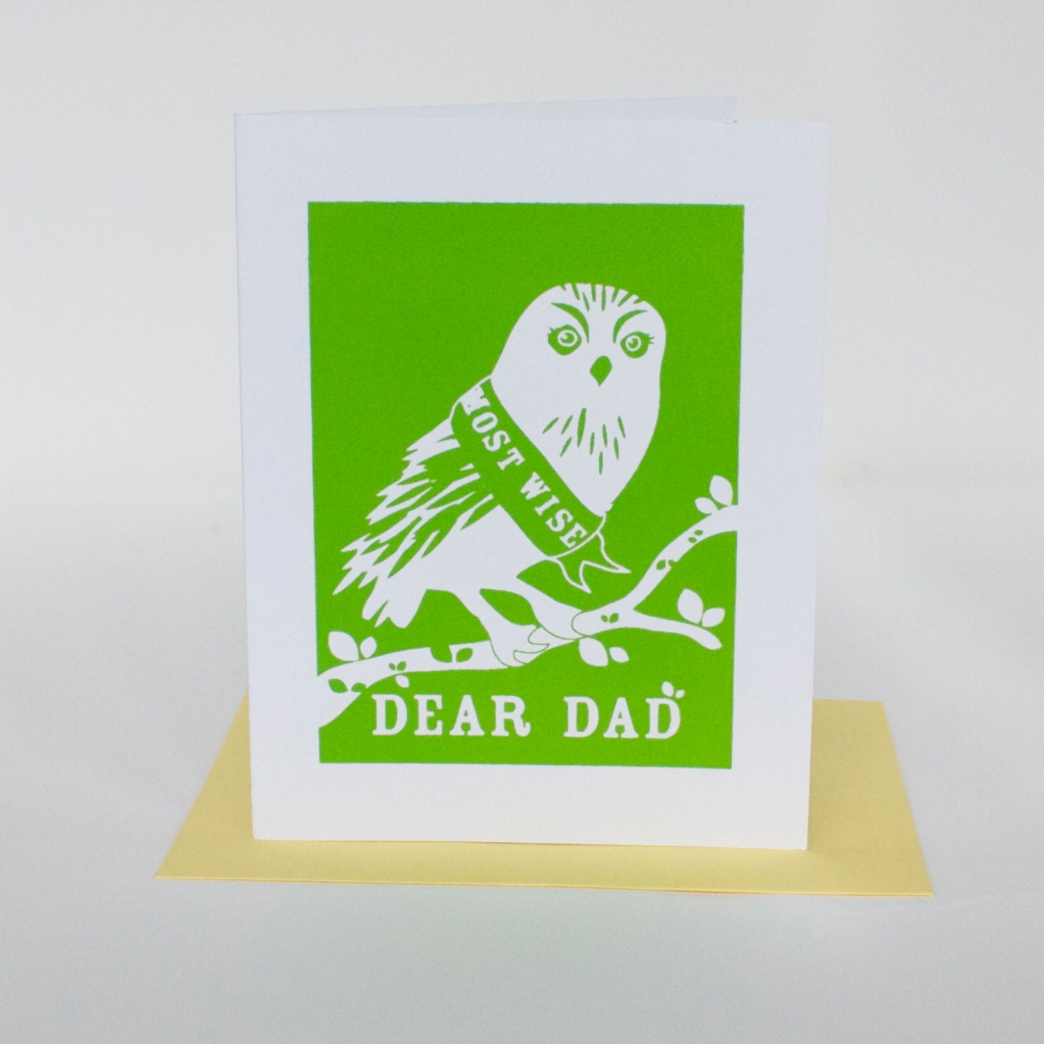 Greeting Card/Dear Dad/Screen Printed