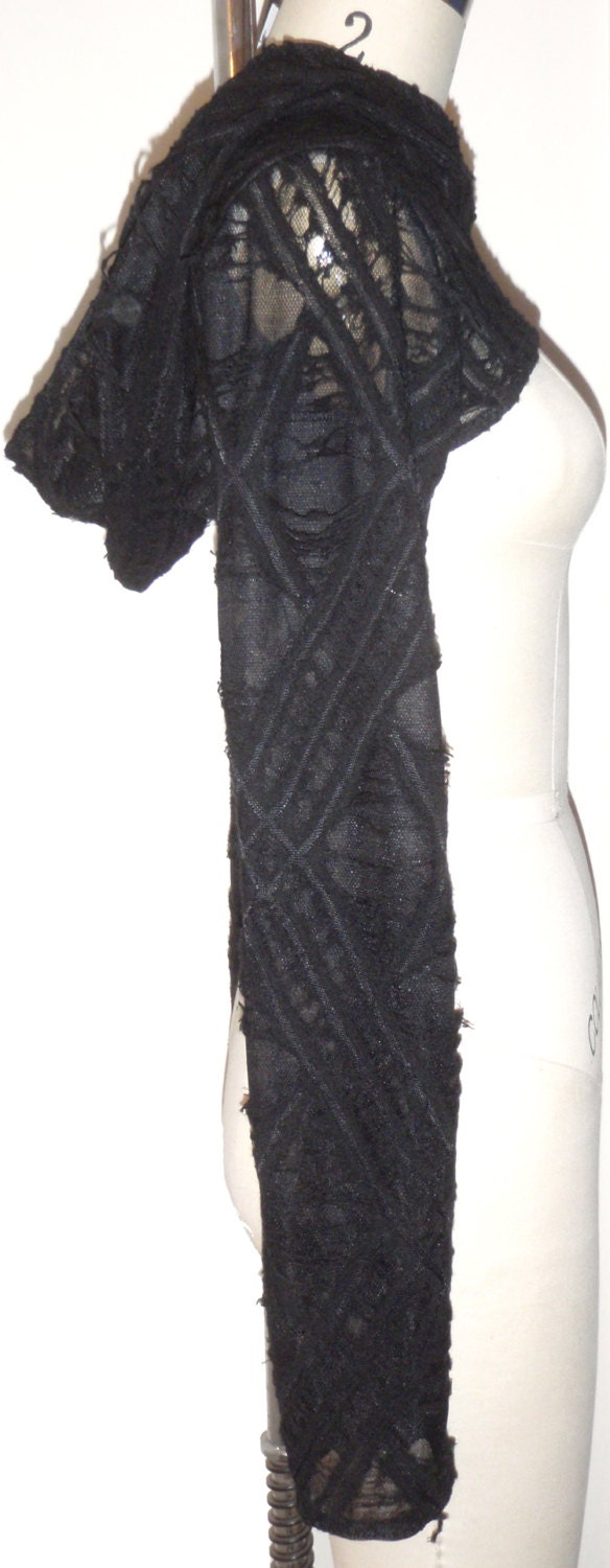 Darkwear Clothing Black Wraith Knit Shrug - All sizes  -  Ready To Ship