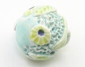 Sea Shell Coral Porcelain Art Bead