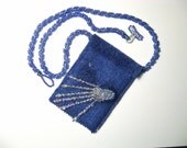Peyote Stitch Comet Purse Necklace,