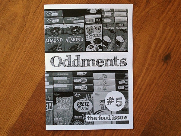 Oddments 5 Zine - The Food Issue (sweets, drinks, Japan)