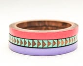 Set of Skinny Bangles- Grimes.- XS-XL