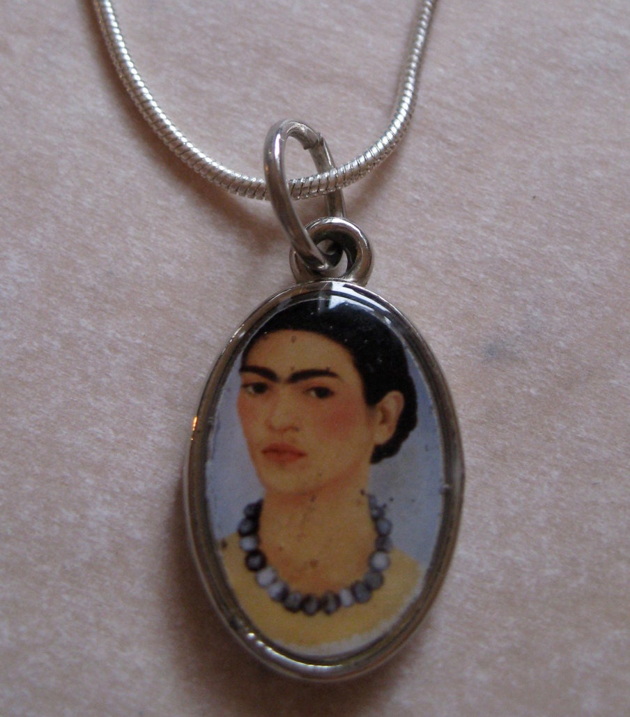 Frida Kahlo Self Portrait Necklace