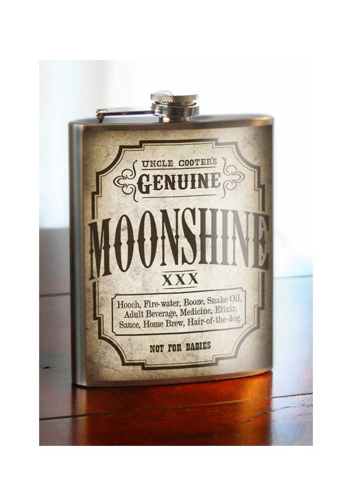 Moonshine Flask - 8oz. - Stainless Steel