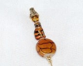 Gold Cat Hat Pin