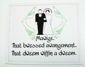 The Princess Bride quote wedding card. Mawige.