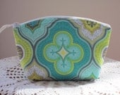 Cosmetic Bag Clutch Zipper Purse Springtime in Morocco Made in the USA