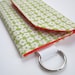 Teensy Pocket Case - Spring flowers on grass green