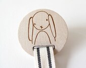 soother clip, pacifier clip, babies, bunny