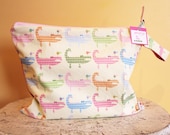 Wet Bag wetbag Diaper Bag - alligator ICKY Bag by PETUNIAS - swim cloth diaper accessories zipper shower gift newborn baby child kids summer