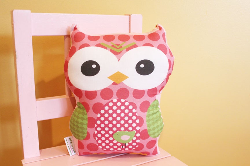 stuffed OWL PETUNIAS' Owl Pillow doll toy toddler baby kid child plush softie gift photo prop room decor unique cute present