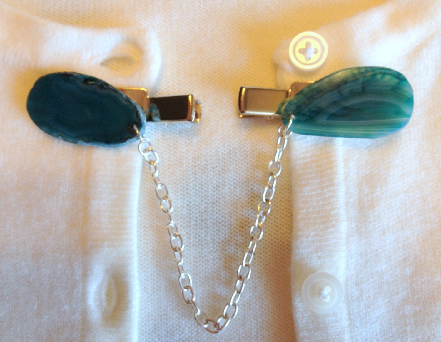 A Slice of Teal, A Sweater Clip