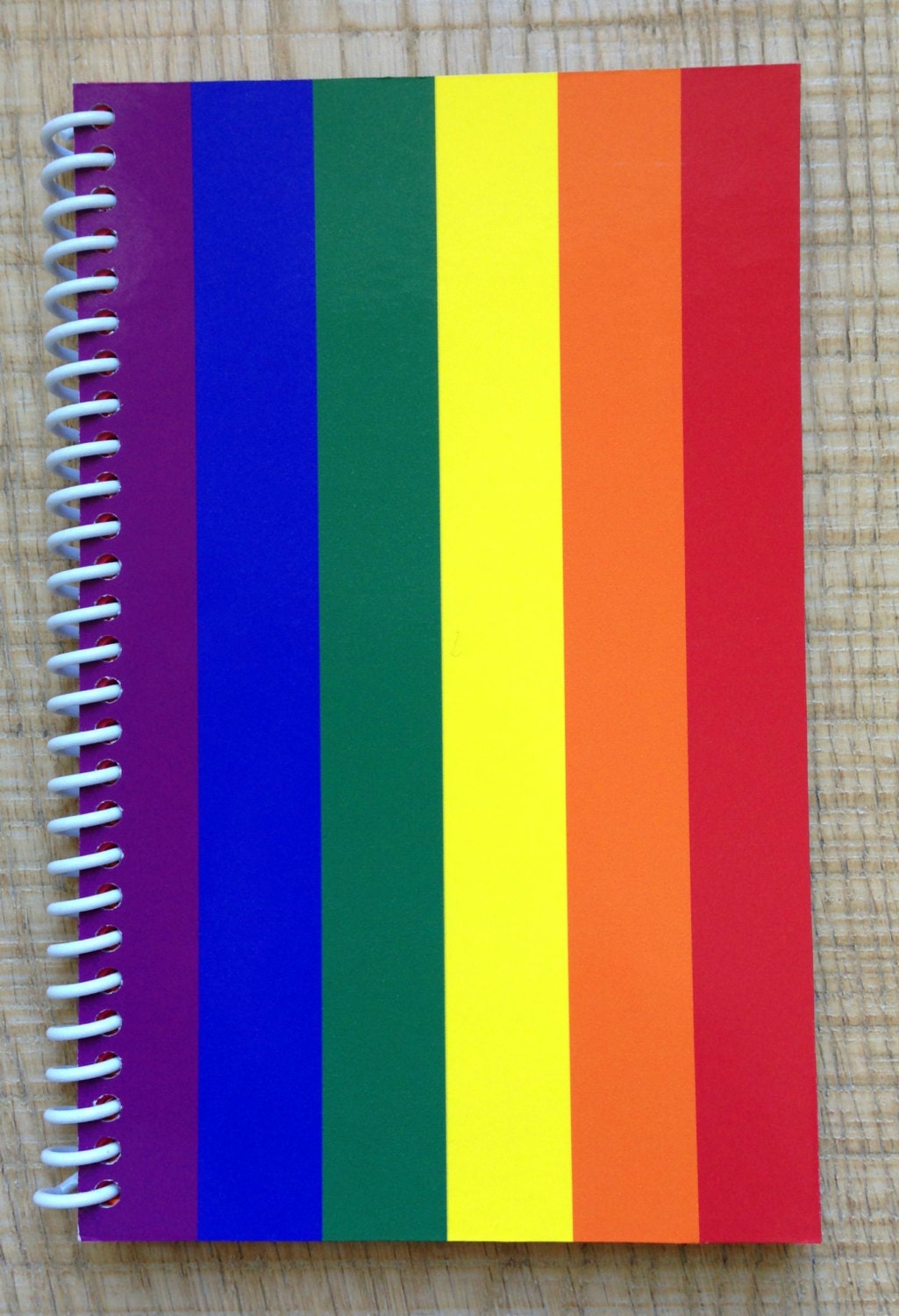 Gay PRIDE rainbow NOTEBOOK and PAGES Journal Diary Sketch book ooak Gift