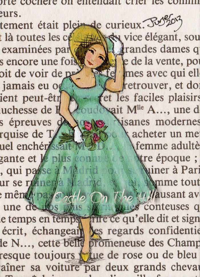 Paris, 1954 - The Florist - 5 x 7 print