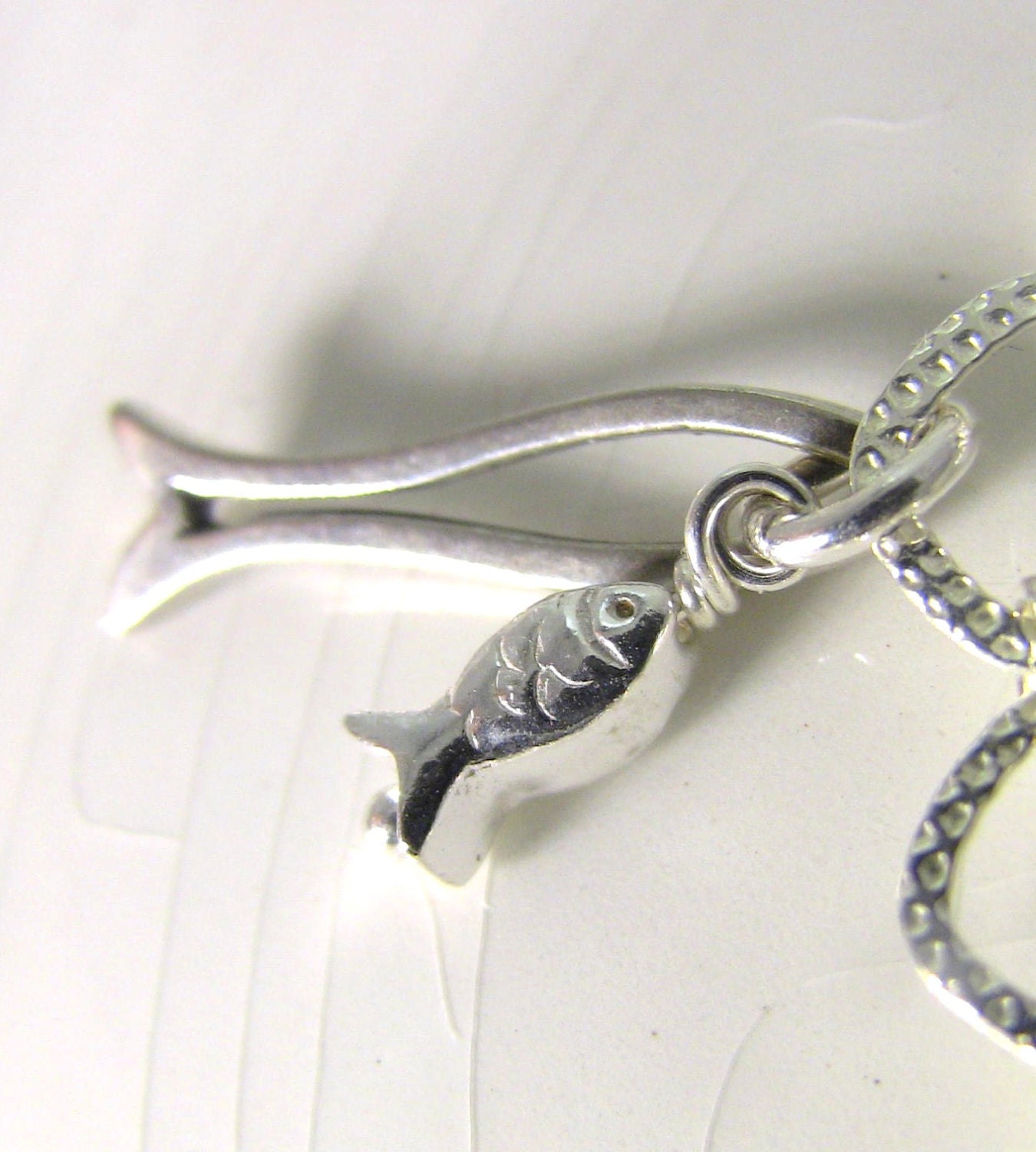 Sterling Silver Fish Lure Signature Charm for Charm Bracelet - Christian Jewelry - Hooked on Jesus