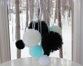 Ribboned "Breakfast at Tiffany's" Party Puff Party Pack Of 10 in Black, Teal, White, Ivory by Whimsy Wendy Il_170x135