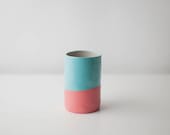 Turquoise and Raspberry Dip Cup