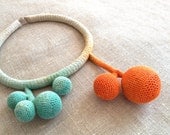 Water colour effect statement necklace