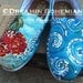 Beach themed with a crab and ocean waves hand painted on your TOMS DESIGN FEE only