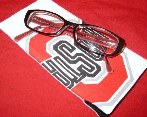 Ohio State Buckeyes eyeglass case sunglass pouch one size fits all